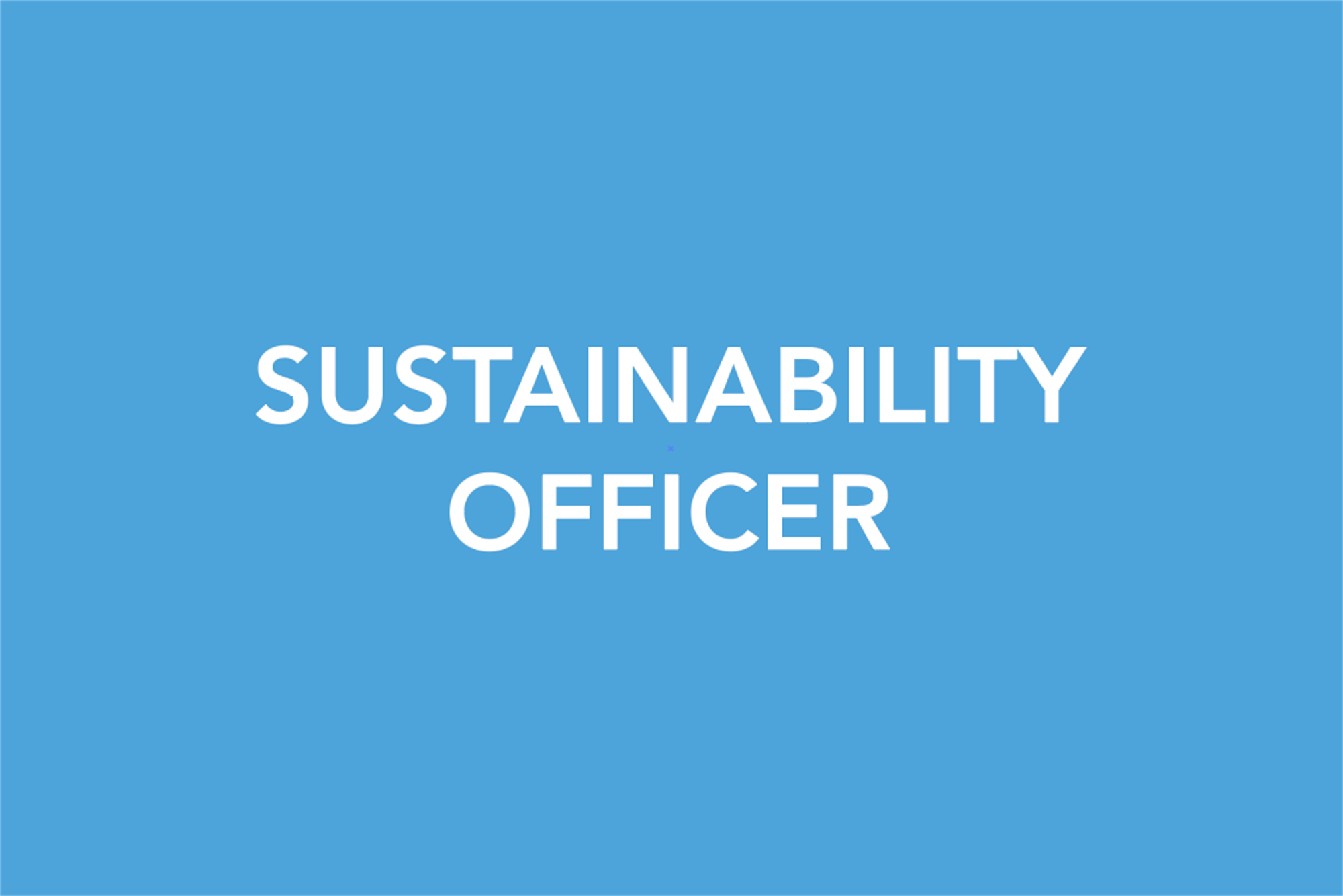 SUSTAINABILITY OFFICER